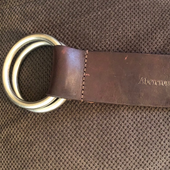Abercrombie & Fitch Brown Double Ring Belt (Vintage) Good Condition Size M/L - Picture 5 of 5